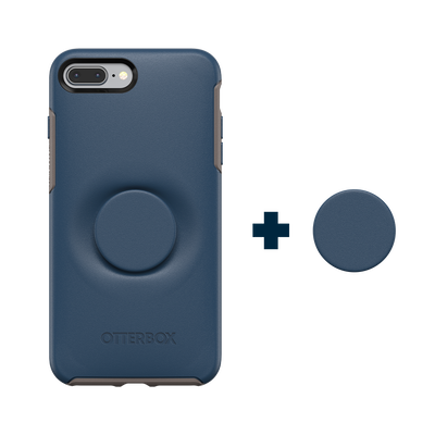 Secondary image for hover Otter + Pop Go To Blue Symmetry Series Case — iPhone 7/8 Plus