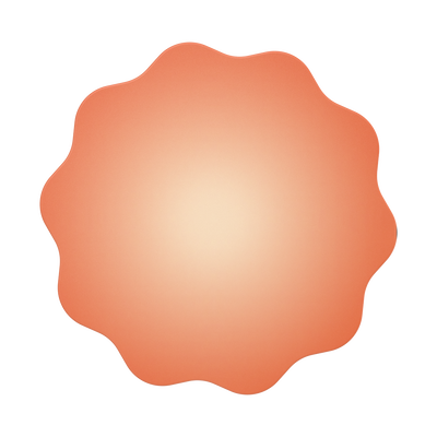 Molded Flower Apricot