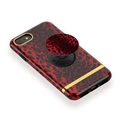 Secondary image for hover Richmond & Finch Case Red Leopard + Matching PopGrip